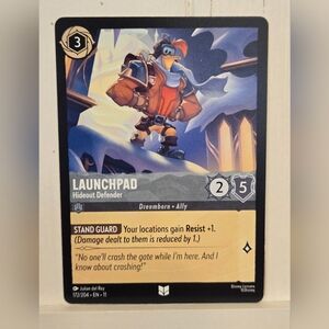 Disney Lorcana LAUNCHPAD Hideout Defender 112/204 Winterspell Ch 11 Card
